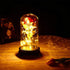24K Gold Plating Rose  in a Glass  with LED Light